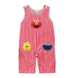 Elmo Romper Third Birthday Elmo Clothes Sesame Street Outfit Elmo Dress Cookie
